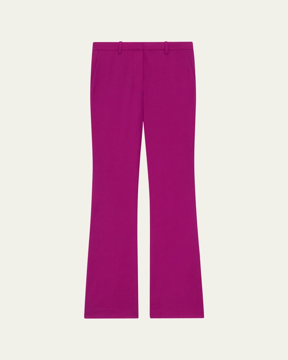 Traceable Wool Slim Straight-Leg Trousers